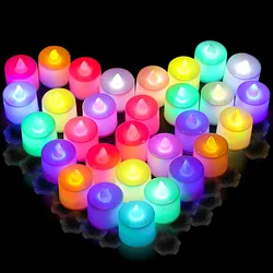 Heart - Shaped Flameless LED Tealight Candles (3 - Pack)