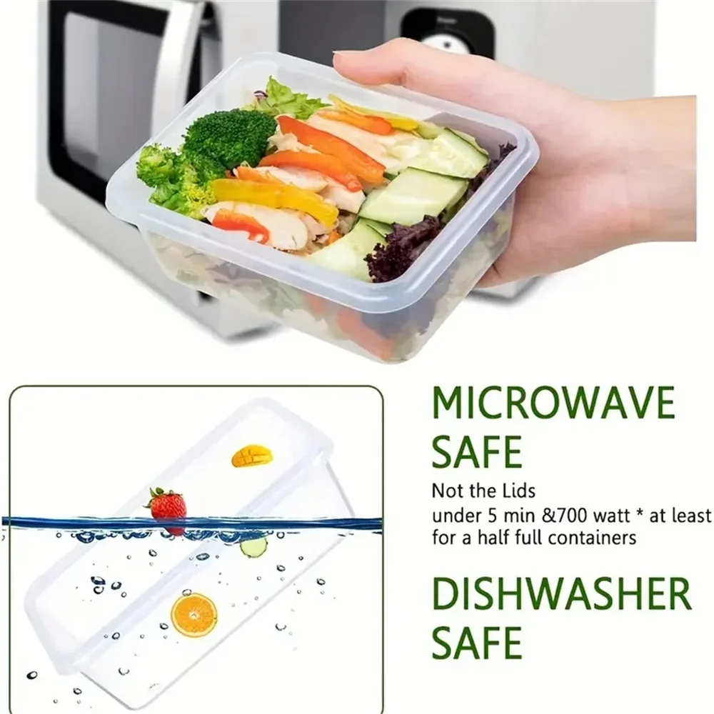 Kitchen Food Containers 12pcs-set,BPA FREE Lunch Box Sugar Cereals Storage Container 6