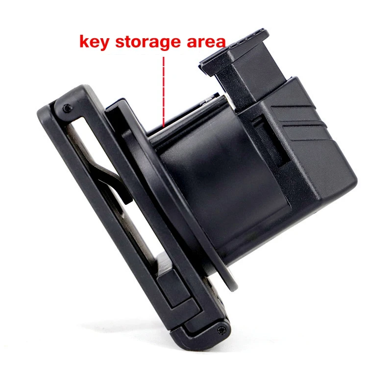 

Tactical Belt Clip Handcuff Holder Case Military Shackles Pouch Cover Handcuffs Holster Belt Waist Pockets with Key Holder