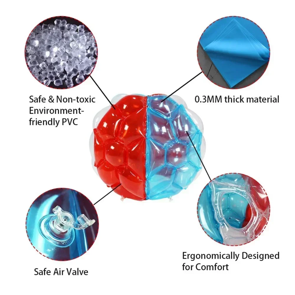 Description Picture 6 of itemWearable Human Hamster Ball Inflatable Sumo Ball Inflatable Body Bubble Ball for Adults Kids Outdoor Team Sports Bumper Fun