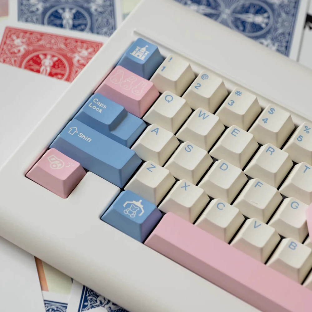 Amusement Park Keycaps Teclado Perfil Cereja Sublimação Dye Pbt Teclado Mecânico Interruptor mx Gk61 64 67 75 177 Chaves - Imagem 3