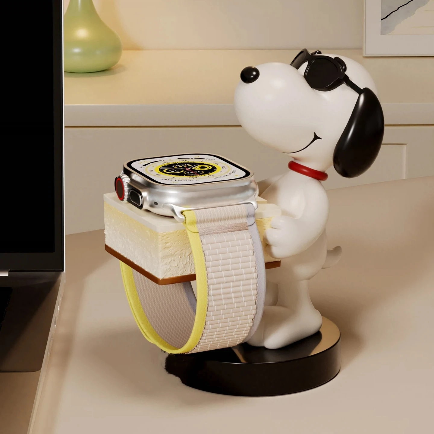 Snoopy Stand Cartoon Kawaii Charger Apple Watch Charging Stand Applewatch Gives A Friend A Birthday Gift for A Watch Charger 3