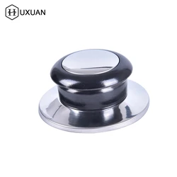 1pcs Heat-Resistant Pot Pan Lids Knob Lifting Handle Black And Silver Home Kitchen Cookware Replacement Parts