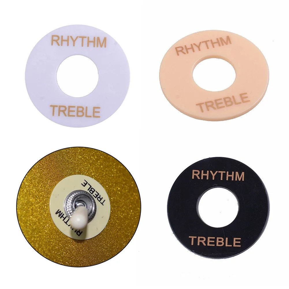 1Pc Switch Plate Rhythm/Treble Switch Plate Selector Switch Ring Per Gibson Les Paul Chitarre Basses Piastre Accessori