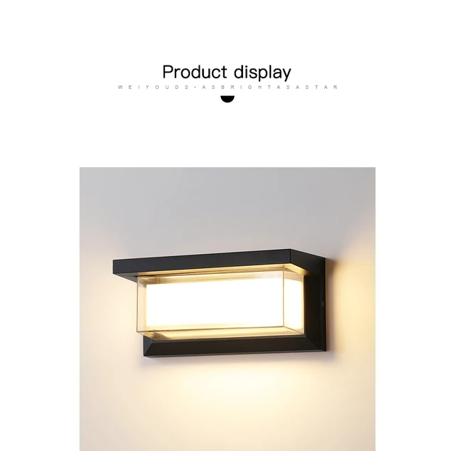 HUBER Lampada da parete a LED con sensore di movimento, 140Â