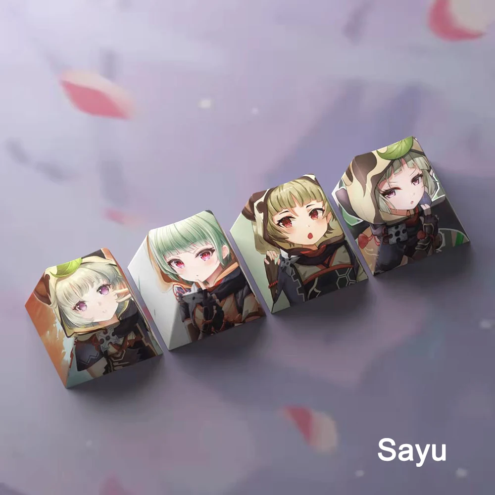 Keycaps Cereja Perfil Anime PBT Keycap Para