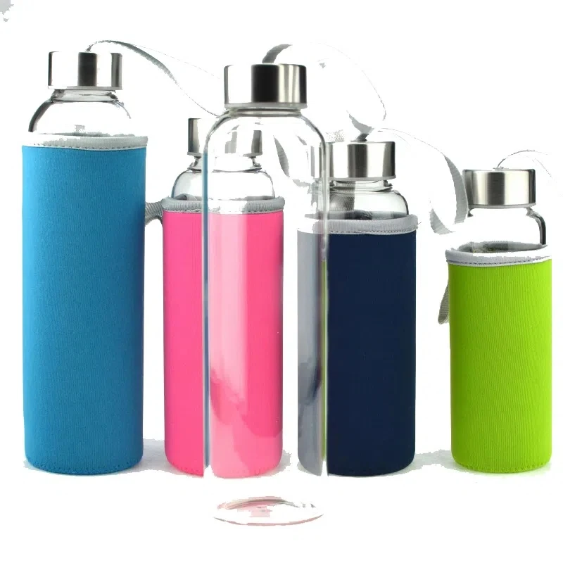 500ml glass Sports Water bottle portable transparent 300ml 420ml water cup advertising glass Drinking Plastic Water bottle cup water bottle sports water bottle glass bottle