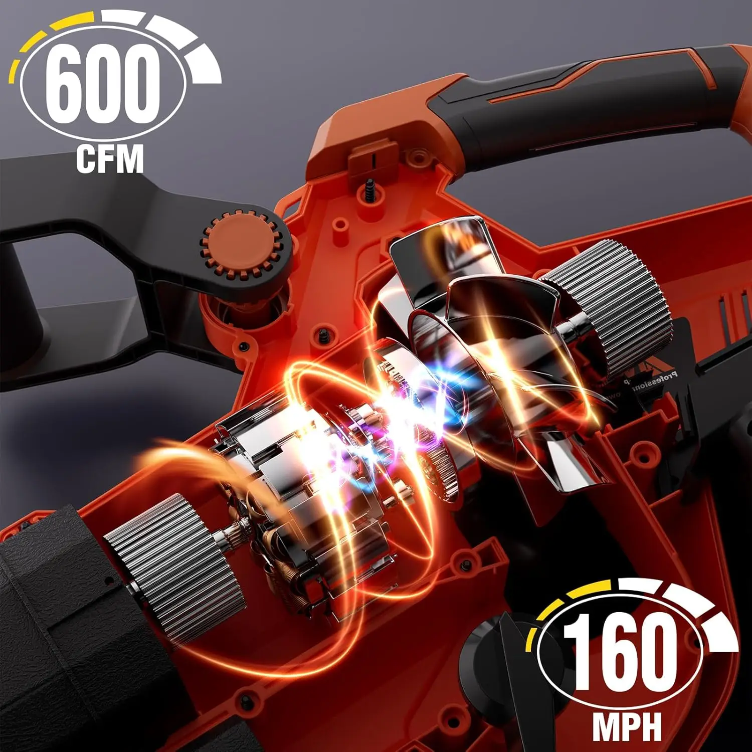 40V Cordless Leaf Vacuum Blower Mulcher with Battery and Charger, 2 * 4.0Ah Battery Powered Leaf Vacuum with 40L Bag