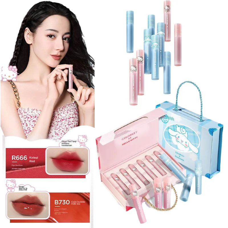 Colorkey Lip Glaze Mini Gift Box Kawaii Anime Sanrioed Cinnamoroll