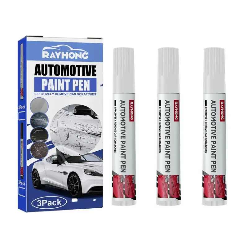 

3 Pieces Car Scratch Remover Pen Portable Paint Pen For Vehicle Scratches Repairing Water-Resistant Car Paint Scratch Repair
