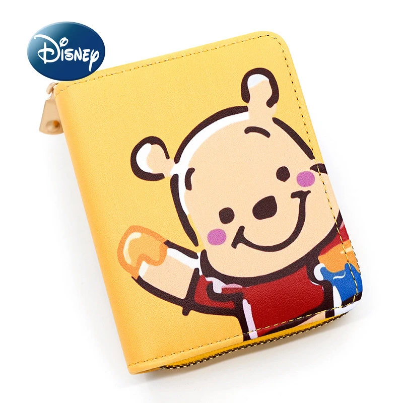 Disney Winnie The Pooh New Women's Wallet Luxury Brand Coin Purse Large Capacity Multi-card Slot Fashion Children's Coin Purse carbon fiber wallet