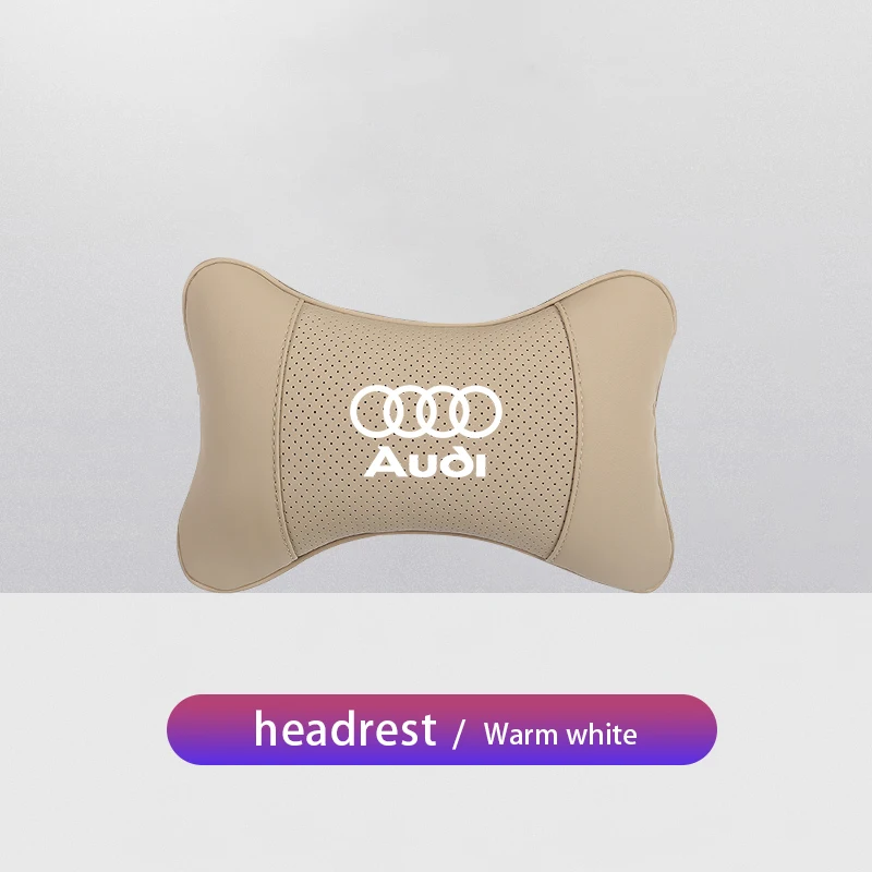 thumbnail image 1 of Reposacabezas para asiento de coche, cojín de apoyo para la cabeza para Audi A1, A2, A3, A4, A5, A6, A7, A8, Q1, Q2, Q3, Q4, Q5, Q6, Q7, Q8, TT, RS3, S5, B8, C6, 1 of 5