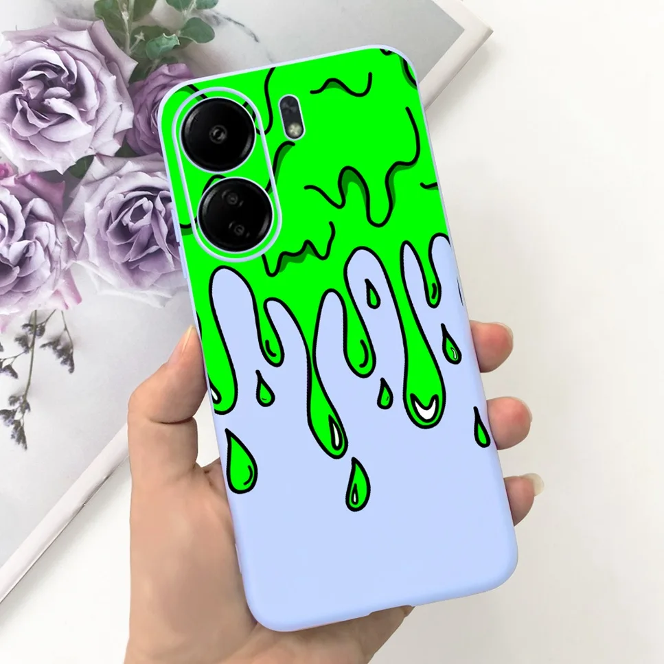 For Xiaomi POCO C65 Case Cute Cartoon Cat Painted TPU Silicone Back Cover For Xioami POCO C65 POCOC65 C 65 6.74 Phone Case Funda