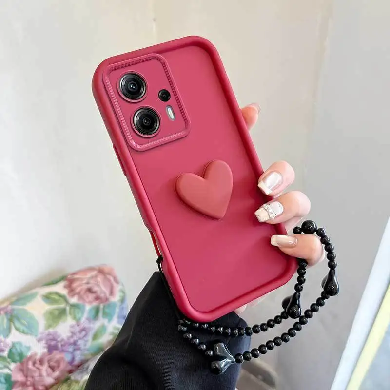 3-Piece Set: Phone Case, Black Lanyard, and Stand
