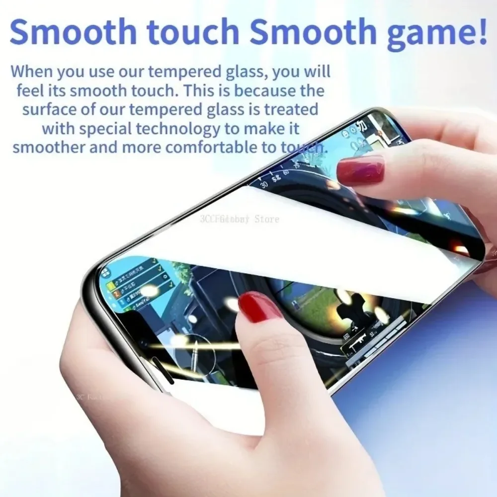 Premium 3-Piece Tempered Glass Screen Protector Set with Lens Films