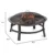 WAD15121MT Brushed Copper Wood Burning Outdoor Firebowl for Patio and Garden Use Elegant Decorative Fireplace with Durable Meta 3