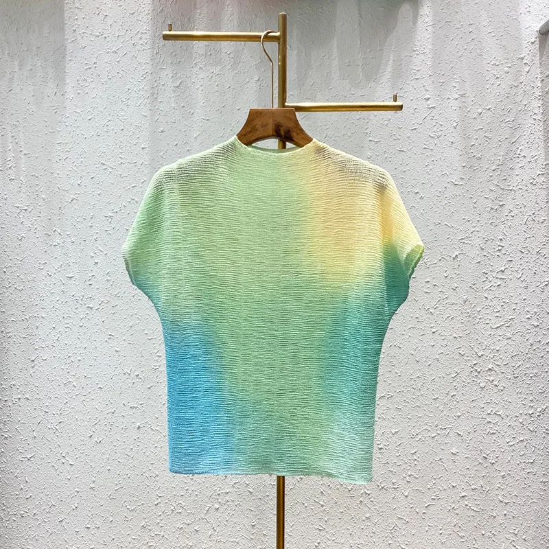 

T-shirt Women's summer new loose pleated short sleeve top