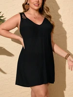 Plus Size Casual Dress Summer Elegant Dress Slip DressDaily Date Going Out Fashion Traffic Dress Strap Sleeveless Vestidos - Image 3