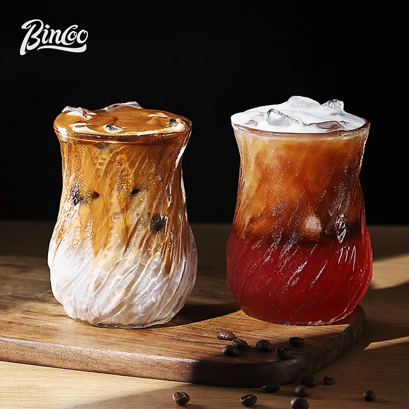 بينكو فنجان قهوة زجاجي مضلع