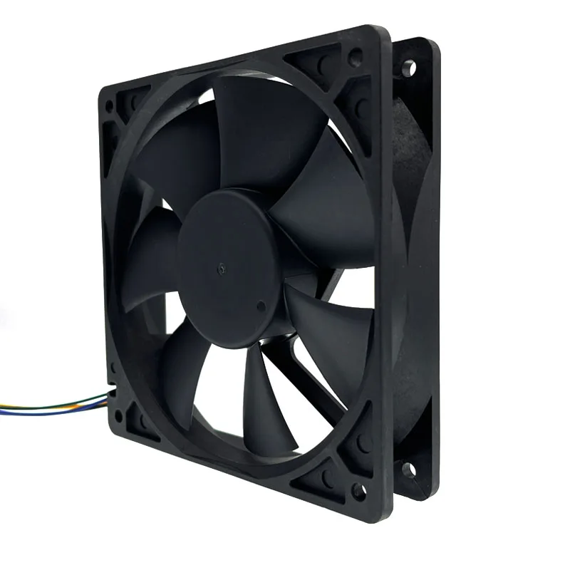 PWM PC CPU 컴퓨터 냉각 팬, 듀얼 볼 베어링, 고속 서버 인버터 쿨러, 4 핀, 120x120x25mm, 12V, 3300RPM, 0.50A, 120mm