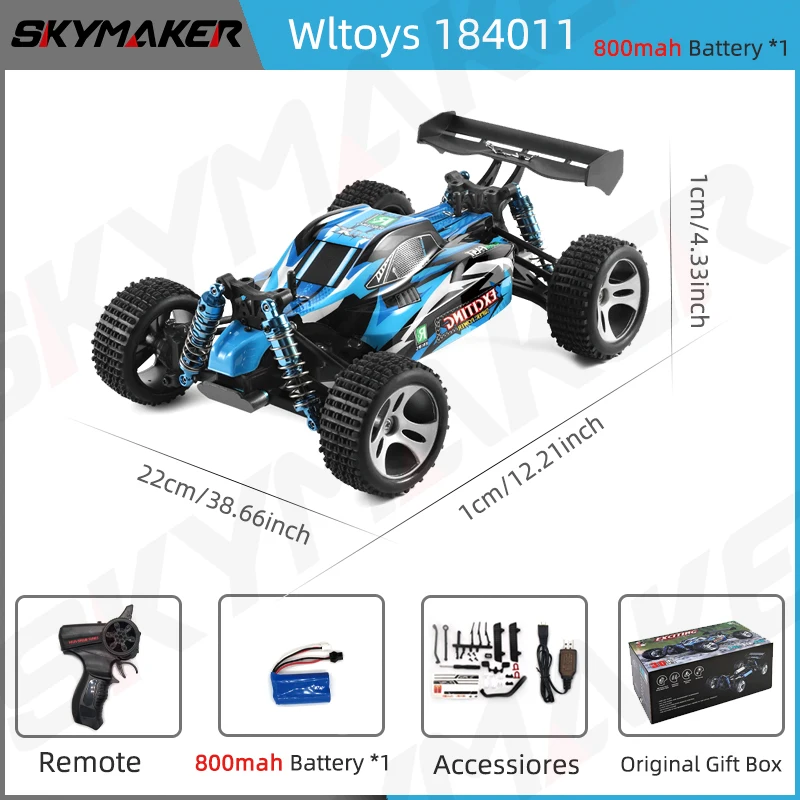 Wltoys 184011 RC سيارة 1/18 4WD 2.4G راديو التحكم...