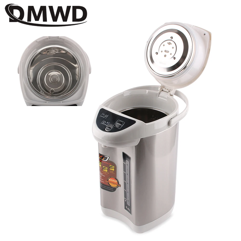 DMWD 110V/220V Electric Thermo Pot Kettle Air Pressure Heating Hot Water Boiler 5.8L Bottle Thermal Insulation Dispenser Heater