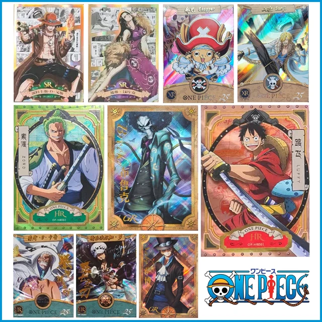 ONE PIECE Luffy Roronoa Zoro Rare anime characters XR Bronzing