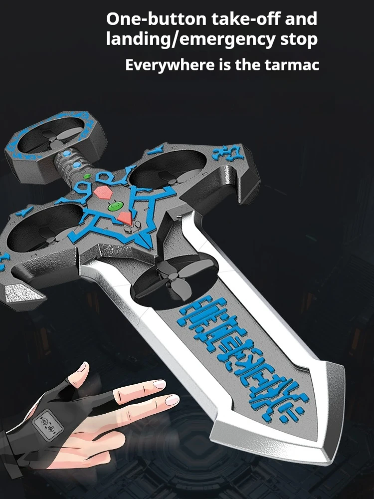 新しい RC 飛行機ブラシレスモーター 4 軸 RGB リモコン飛行剣ロイヤル