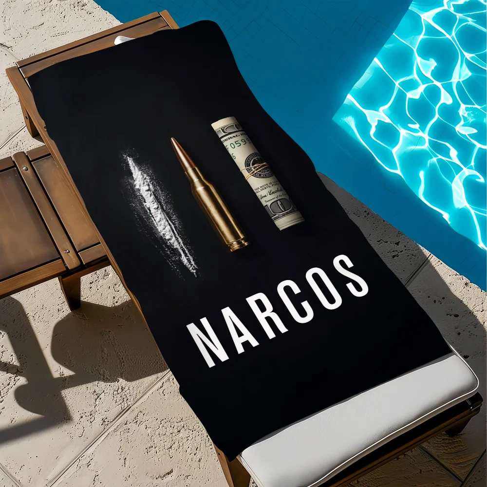 P-pablo E-esco-bar Towel Beach Quick Dry Soft Pool Towels Gift for Travel Gym Shower Camping sports