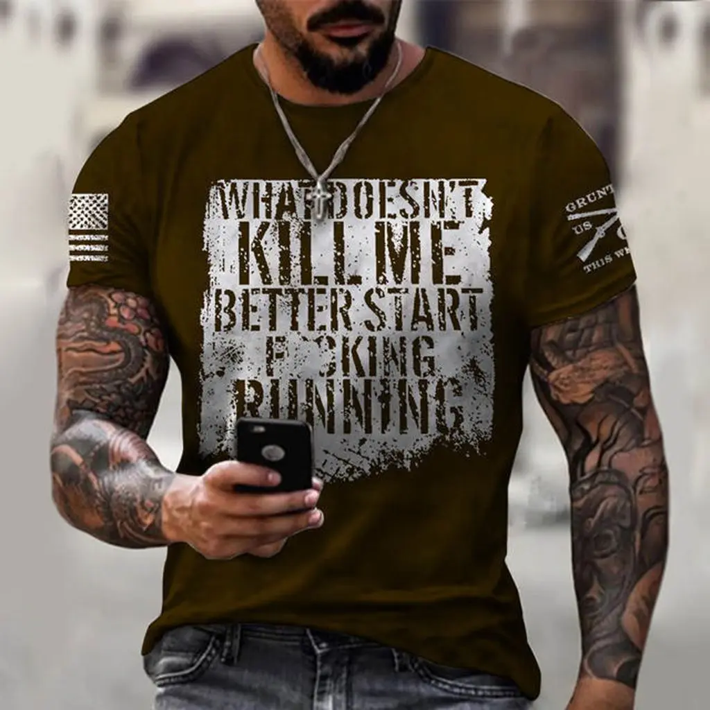 

2024 European and American Style Casual 3D Printing T-Shirt Short Sleeve Round Neck Pullover 3D Digital Printing Bottom Shirt
