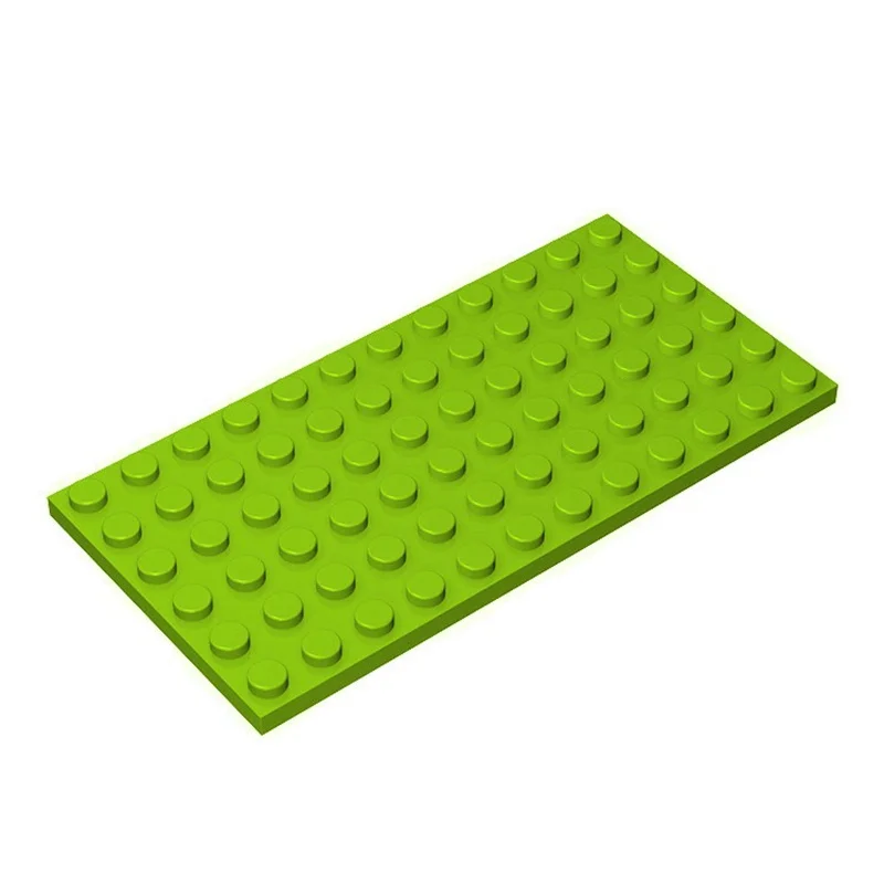 10PCS 3028 6X12 도트 베이스 플레이트 클래식 MOC DIY 시티 피규어 빌딩 블록 브릭 부품 3028 어린이 장난감과 호환 가능