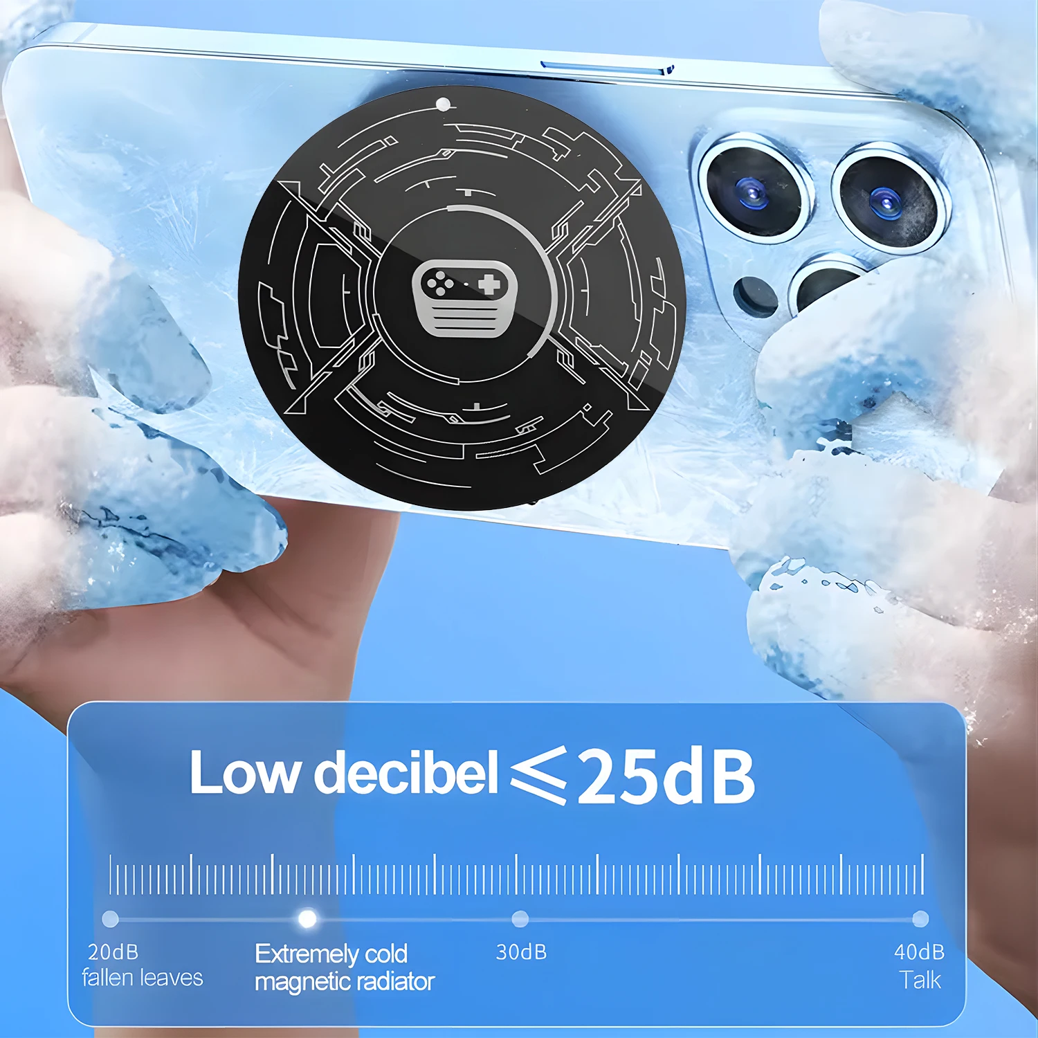 1-3PCS 초박형 자기 냉각 스티커 냉각 팬용 방열 패치 게임용 휴대폰 쿨러 라디에이터