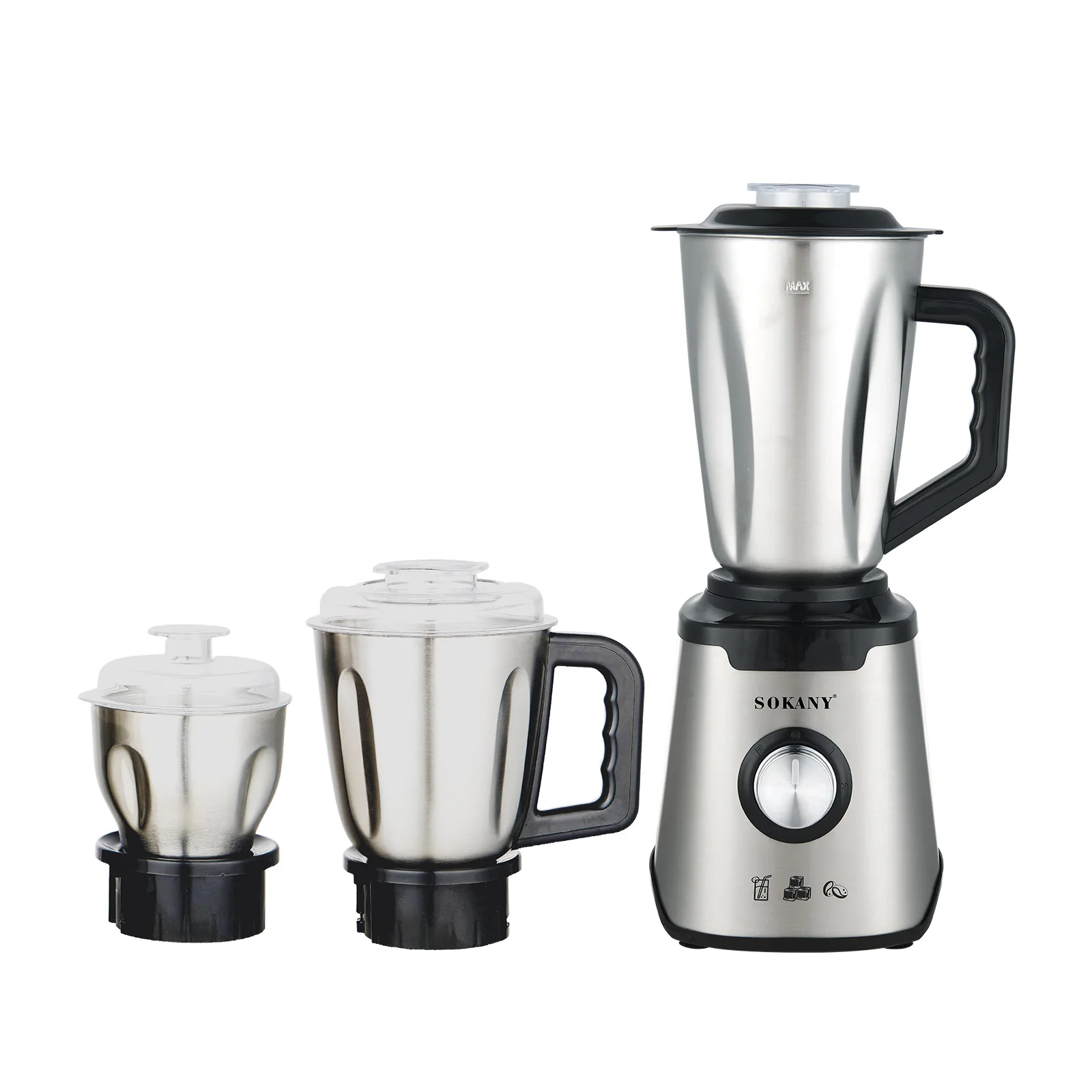 SOKANY 187 Juicer Household Multifunctional Three in One  Mixer Grinder 5