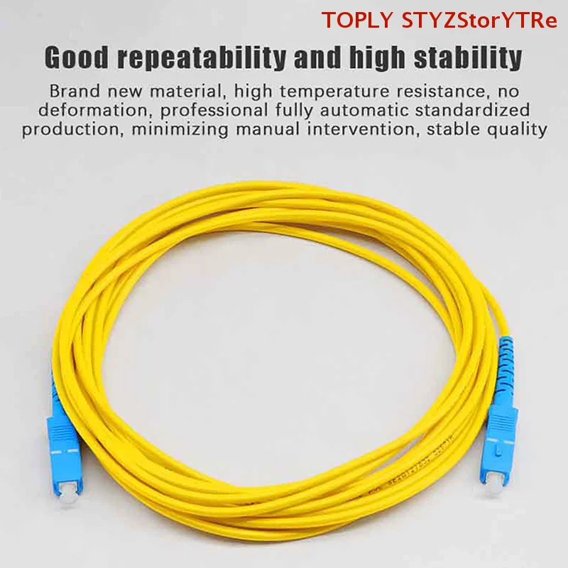 High-Performance Singlemode SC to SC Fiber Optic Patch Cable – Bend Insensitive Simplex 9/125μm, 2.0mm