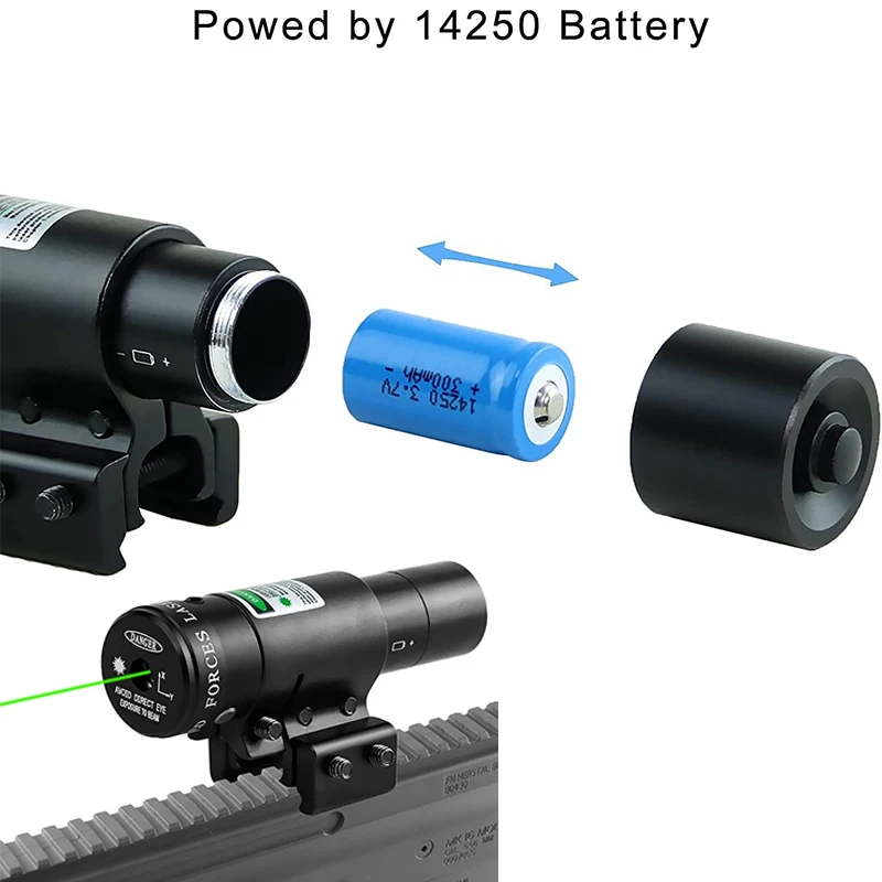 Laser Sights Adjustable Dot Red/Green for 20mm Picatinny/Weaver or 11mm Dovetail Rail