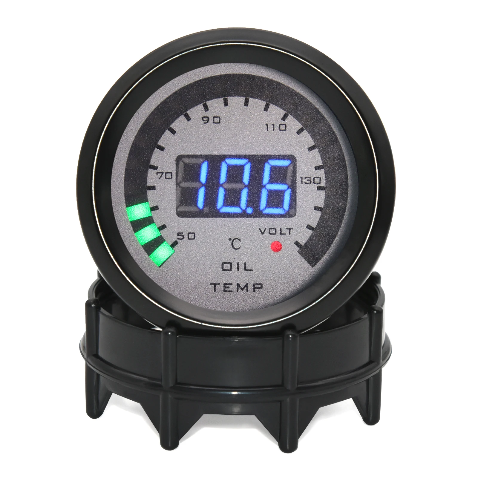 Medidor De Temperatura De Óleo 52mm Com LED 7 Cores - Kit Completo Para Seu Carro
