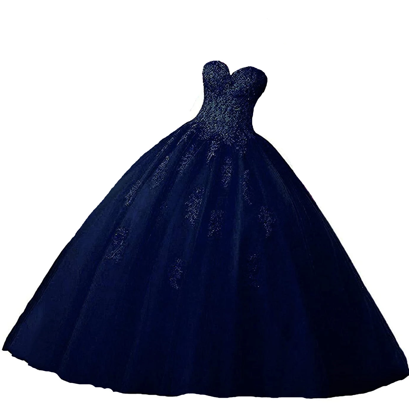 

CharmingBridal 2022 Strapless Ball Gown Prom Dress Beaded Vestidos 15 Anos Vintage Quinceanera Dresses Navy Blue Red Pink Purple