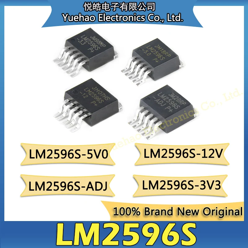 Nuovo Originale Lm2596S Lm2596 Lm2596S-3V3 Lm2596S-5V0 Lm2596S-12 Lm2596S-Adj Ic To-263-5