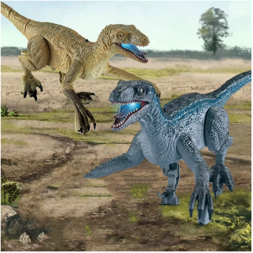 Remote Control Dinosaur for Kids - 2.4G RC Dinosaur with 3D Eye Shaking Head Roaring Sounds Rc Robot Dino Toys for Kids 5