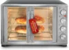 Elite Gourmet -French Door 47.5Qt, 18-Slice Convection Oven 4-Control Knobs, Bake Broil Toast Rotisserie Keep Warm, Inc 1
