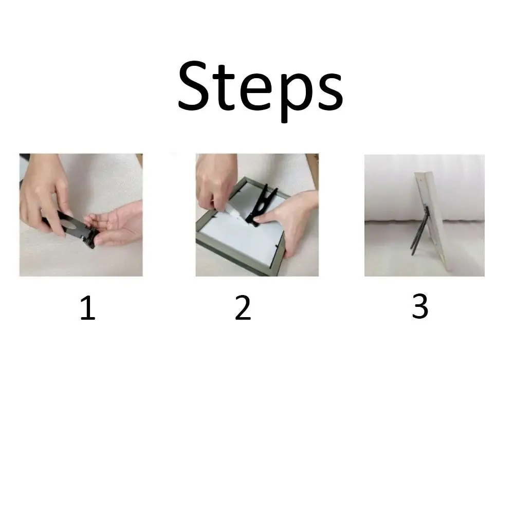 Plastic Picture Photo Frame Mirror Art Work Display Easel Back Board Backboard Holder Pedestal Bracket Stand Up Leg Support photo frame art frames