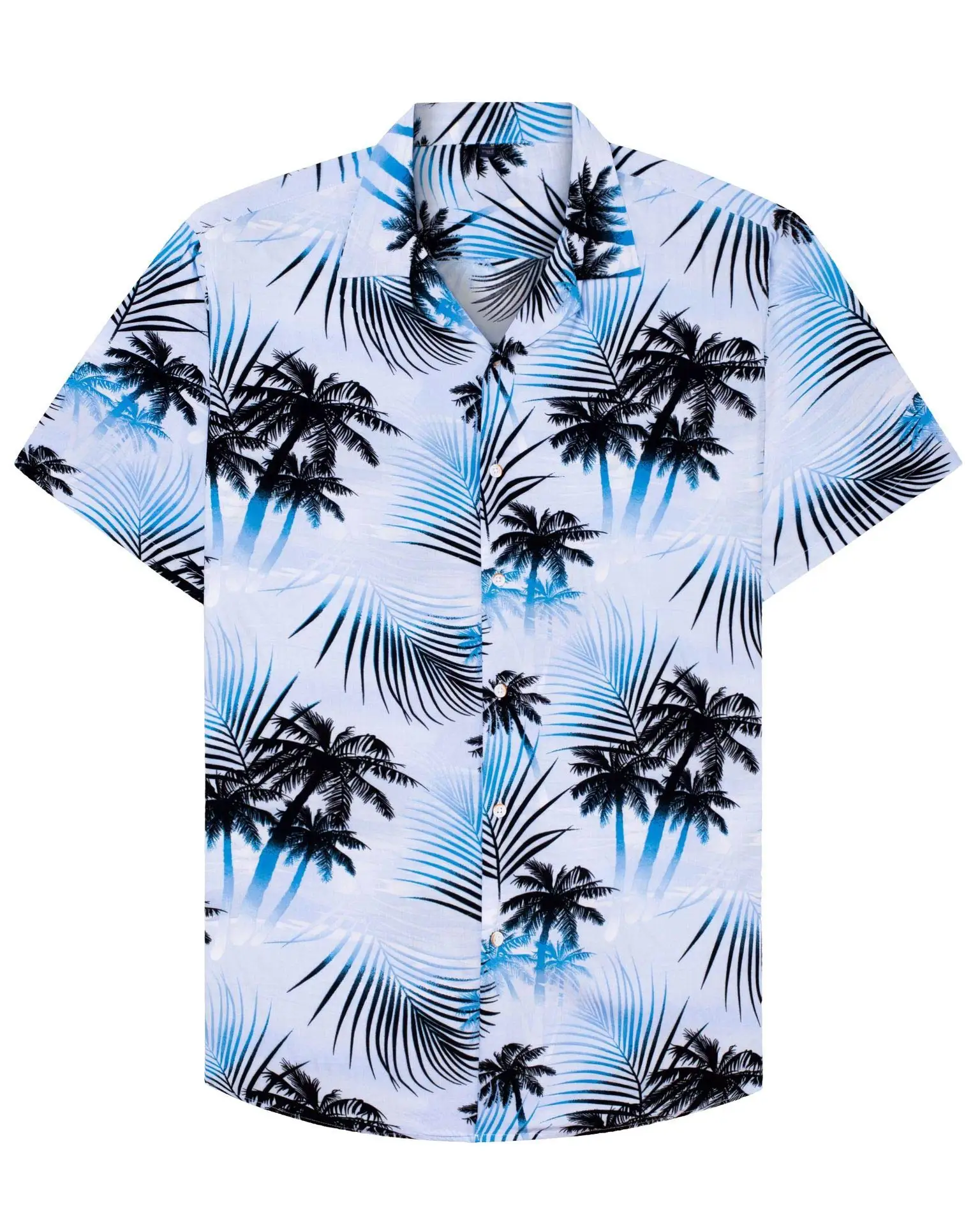 Summer Hawaiian Shirt 3d Printed Colorful plant Men Women Clothing Beach Short Sleeve Blouse Fashion Men's Vocation Lapel Camisa 5