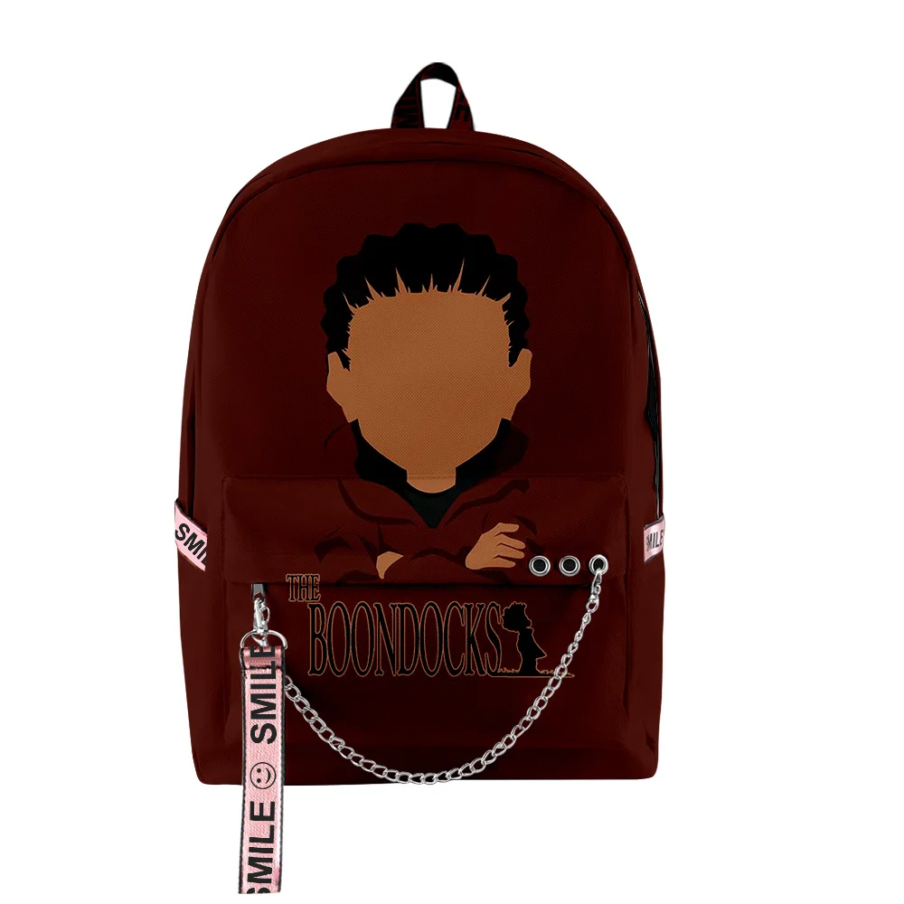 

Popular Youthful School Bags Unisex The Boondocks Travel Bags 3D Print Oxford Waterproof Notebook Shoulder Backpacks
