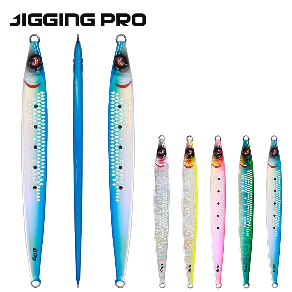 JIGGINGPRO40g60g80g100gSardineSliderJiggingLureUVCoatingLong