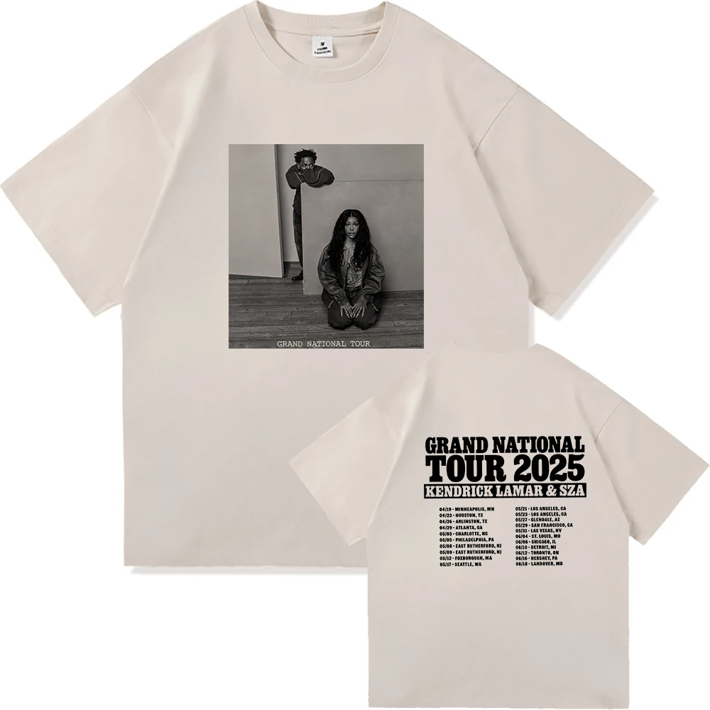 SZA Kendrick Lamar TShirt Grand National Tour 2025 Men
