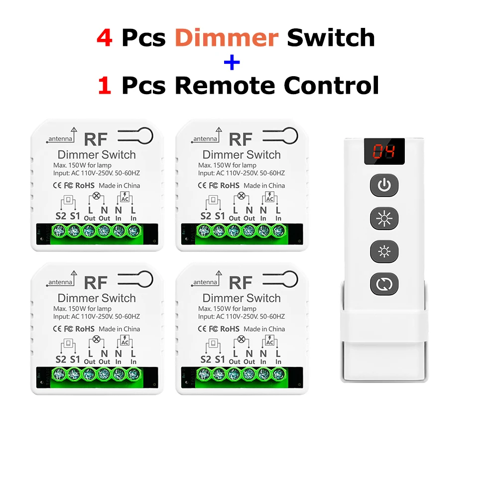 4 Dimmer 1 Remote