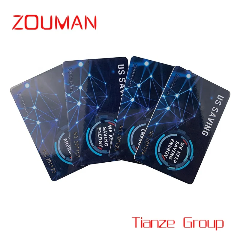 Custom , Bio  Tera card  Energy Scalar Fuel Saver Card ith 20000 Negative Ions
