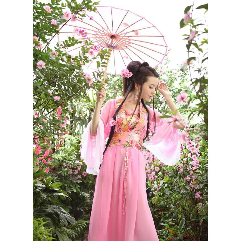 Red silk set Traditional chinese clothing Women dress Hanfu Tang dynasty Ancient chinese costume Top cosplay Kids girls