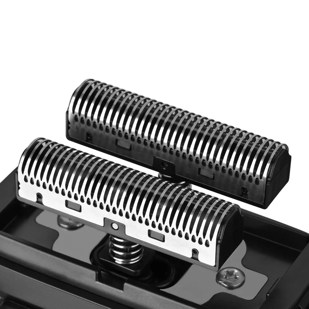 WMARK new stainless steel etched titanium plated two-blade mesh razor Electric men's hair clipper Razor NG-7982 4