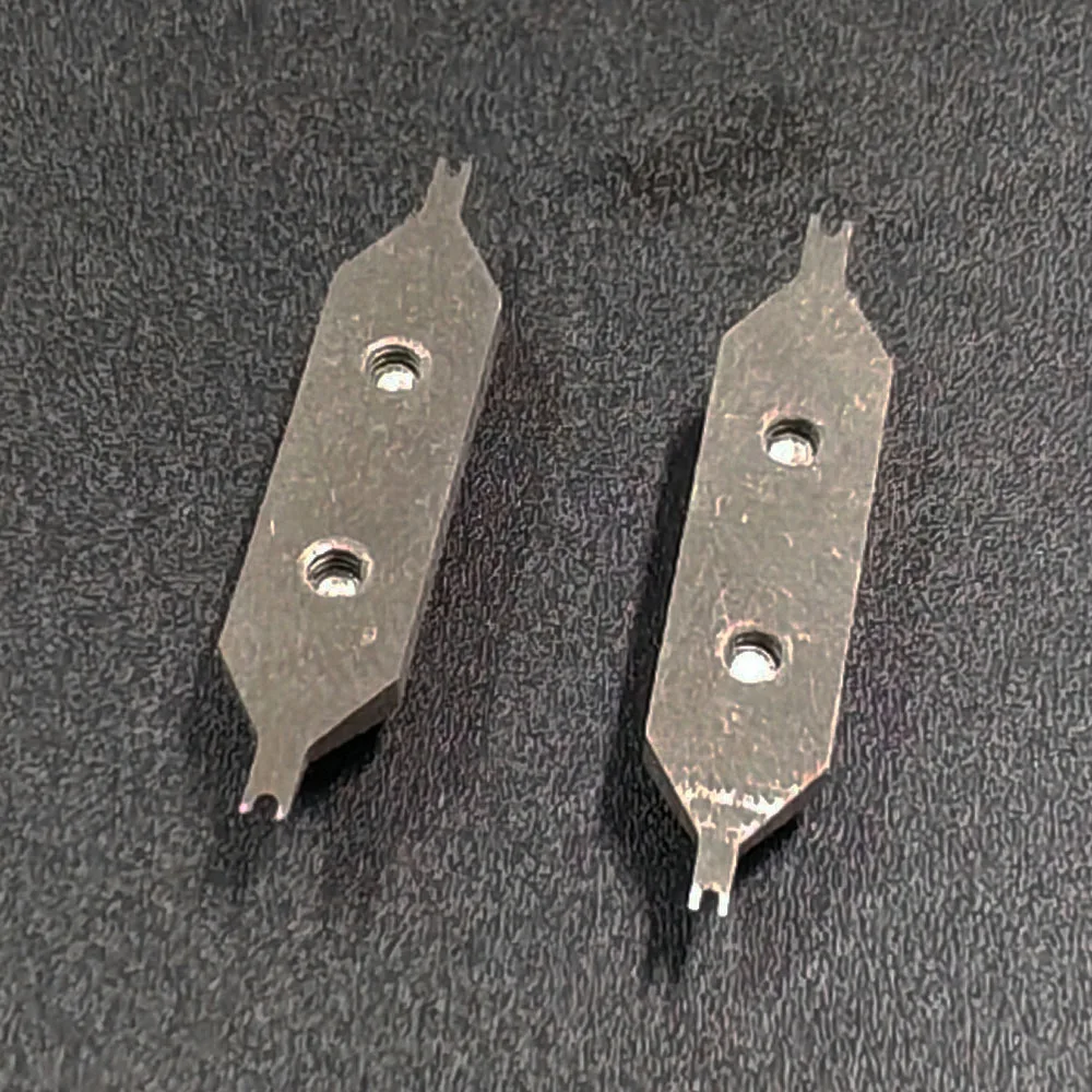 1 쌍 품질 시계 밴드 스프링 바 제거 트위터 포크 팁 교체 부품 BERGEON 7825 용 양면 포크